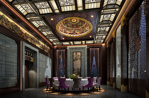 桂平低调奢华的新中式酒店设计效果图
